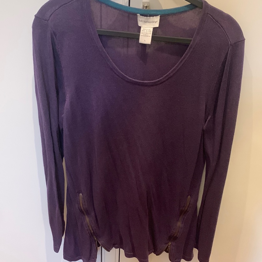 Soft surroundings tunic sweater L